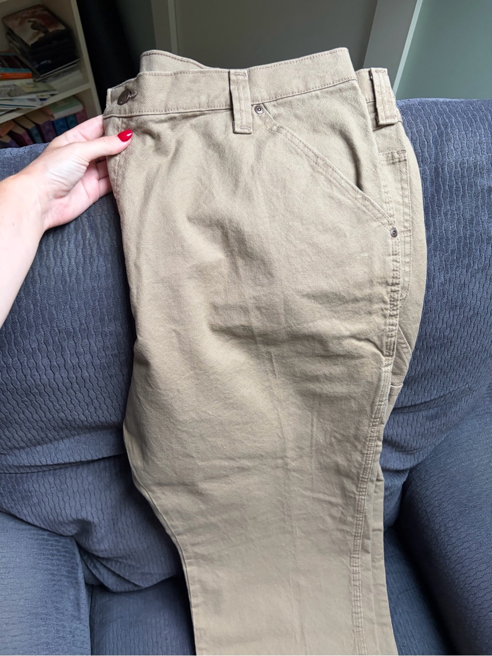 Men's Casual Khaki Work Pants - Tan, 42x30